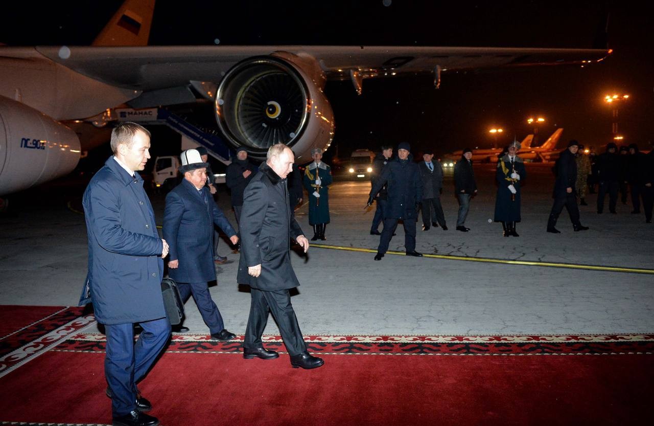 Putin, EAEU zirvesi için Bişkek'e gitti
