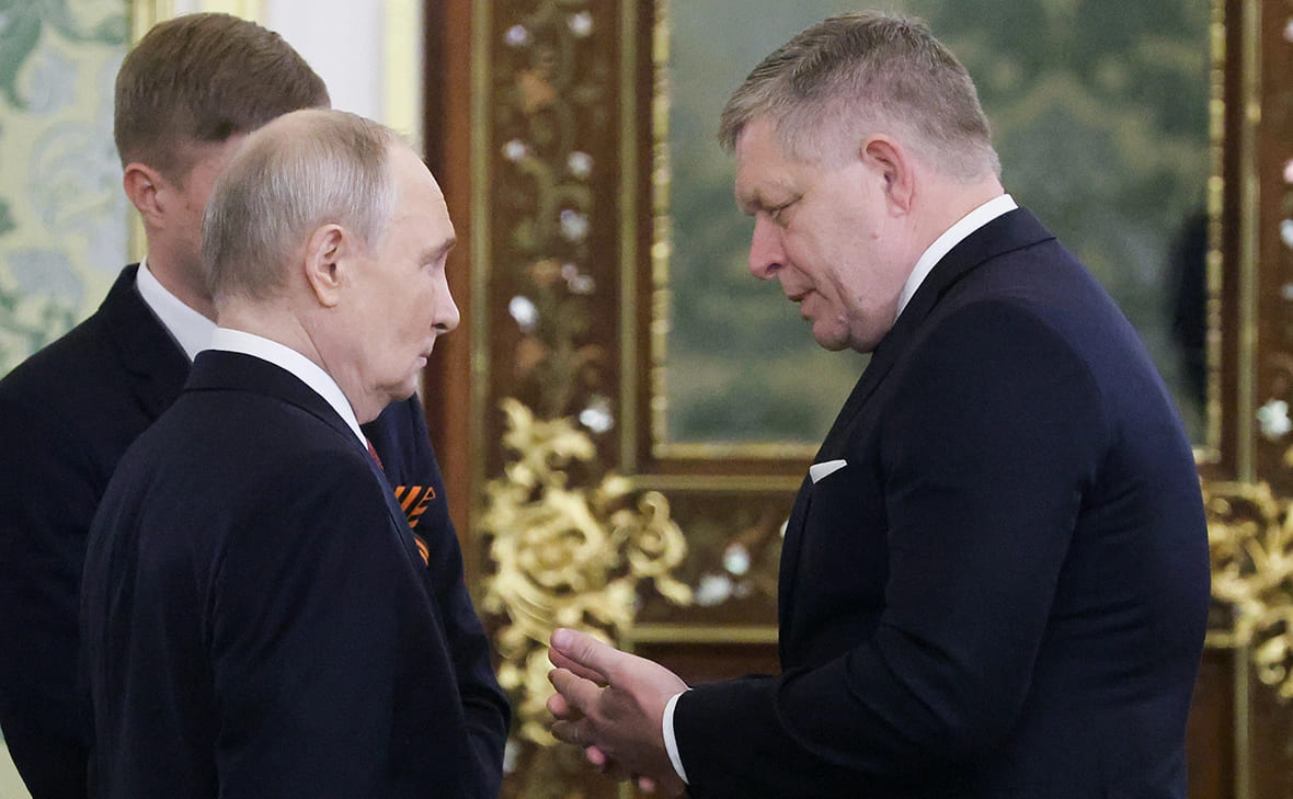 Putin, Kremlin'de Slovakya Başbakanı Fico ile Görüştü