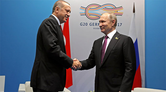 Putin ve Erdoğan Hamburg'da bir araya geldi