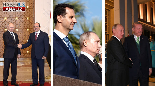 Putin'in Ortadoğu'daki bir günlük yoğun diplomasi trafiği