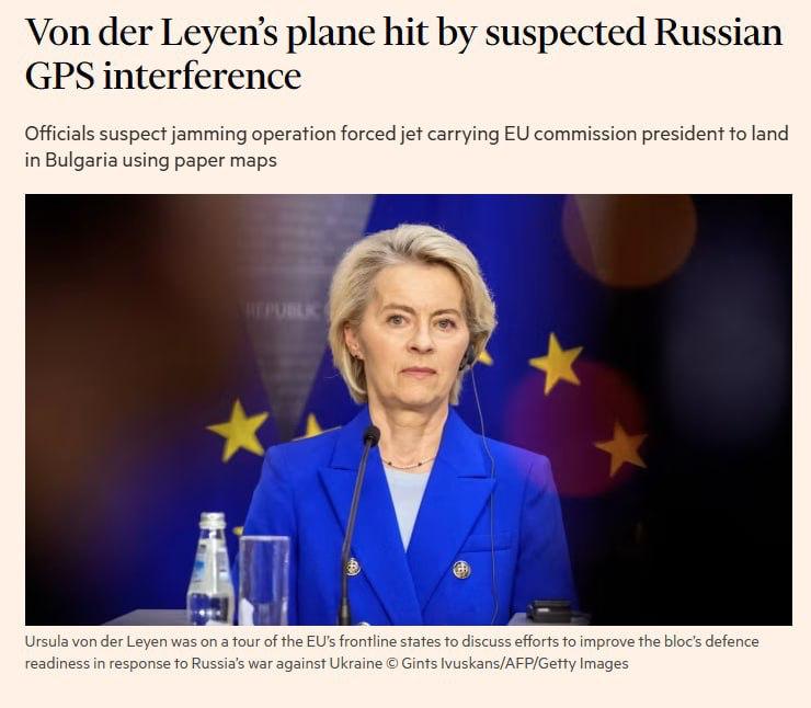 Ruslar GPS Sinyalini Kapattı İddiası: Von der Leyen’in Uçağı GPS Olmadan İndi