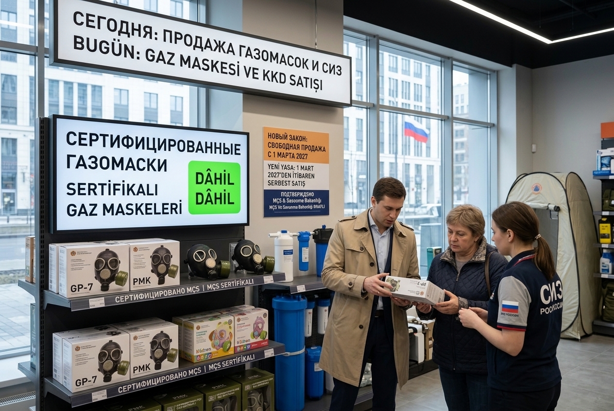 Rusya’da Gaz Maskesi Satışına İzin Verildi