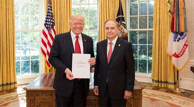 Rusya’nın yeni ABD Büyükelçisi, Trump’a güven mektubunu sundu