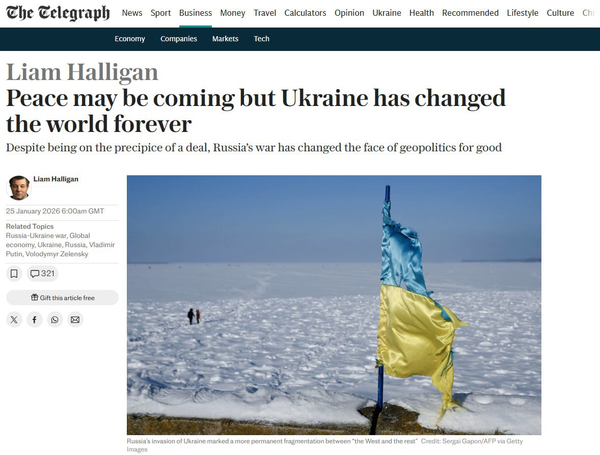 The Telegraph: Ukrayna Çatışması Dünyayı Kalıcı Olarak Değiştirdi