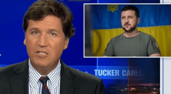 Carlson, Zelensky ile röportaj yapacağını duyurdu, Kiev yalanladı