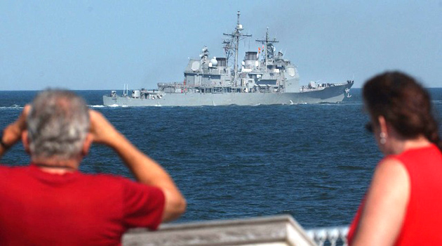 ABD’nin Vella Gulf savaş gemisi Karadeniz’e girdi