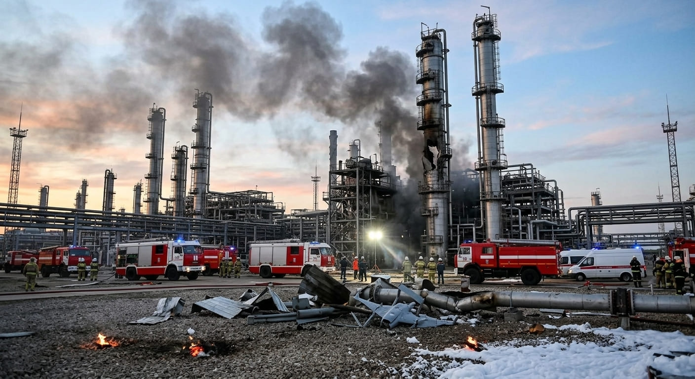 Yaroslavl Bölgesi’nde Rafineri İHA Saldırısıyla Hasar Gördü