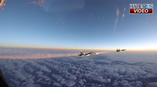 ABD, Rus savaş uçaklarına yaptığı önlemenin görüntülerini yayınladı