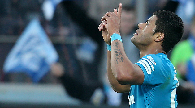 Hulk hat-trick yaptı Zenit zirve yarışını sürdürdü