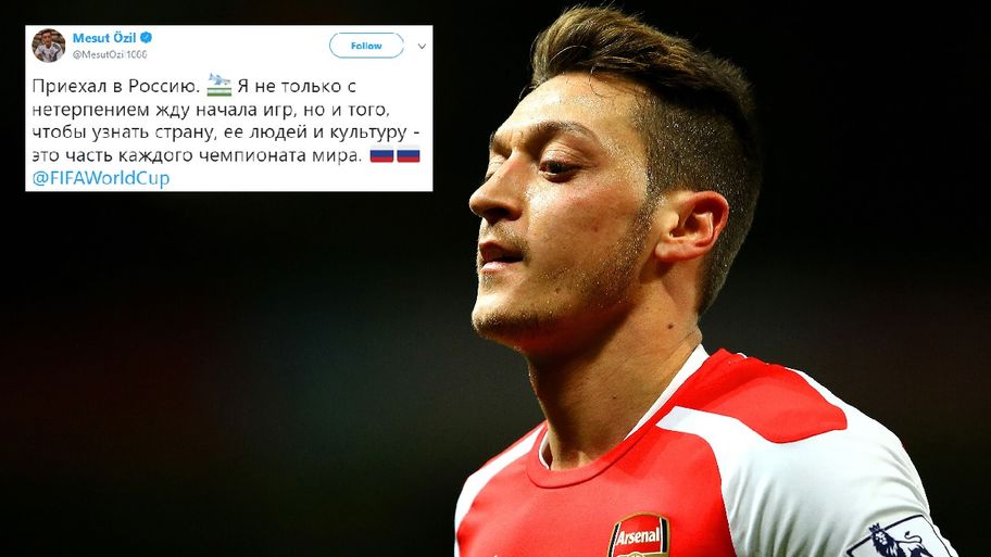 Mesut Özil'den Rusça tweet: Rusya'yı, insanlarını ve kültürünü tanımak için sabırsızlanıyorum