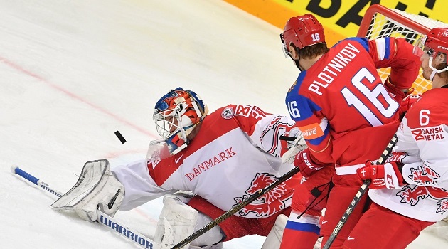 Dünya Buz Hokeyi Şampiyonası'nda Rusya, Danimarka'yı dağıttı