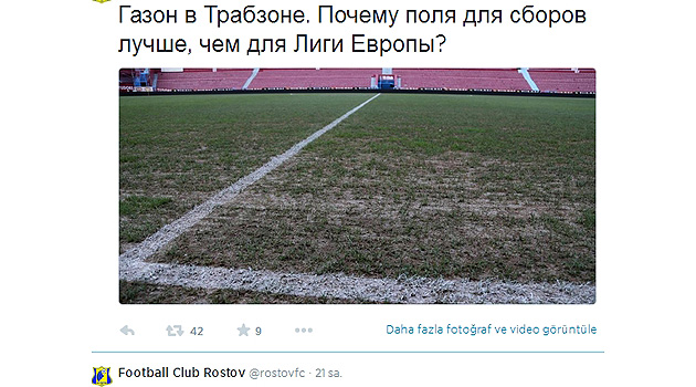 Rostov’un hocası: Trabzonspor’un sahası tarla gibi