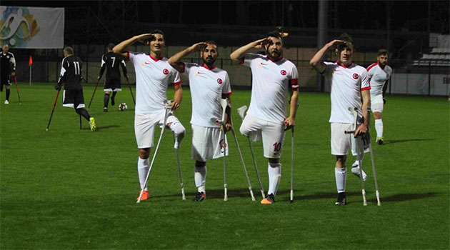 Türkiye Ampute Milli Takımı Rusya'yı yenerek yarı finale yükseldi