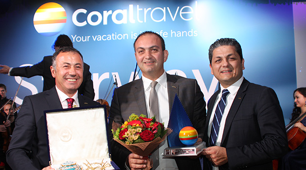 Coral Travel dünyanın en iyi 100 otelini Moskova’da ödüllendirdi, 53’ü Türkiye’den