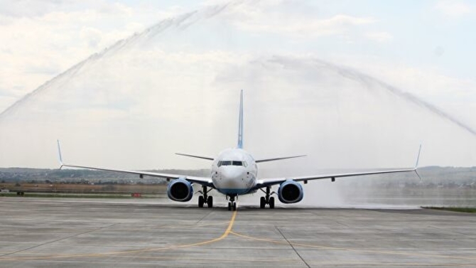 Rusya’da Türk inşaat şirketinin yaptığı havalimanına ilk uçuş gerçekleştirildi